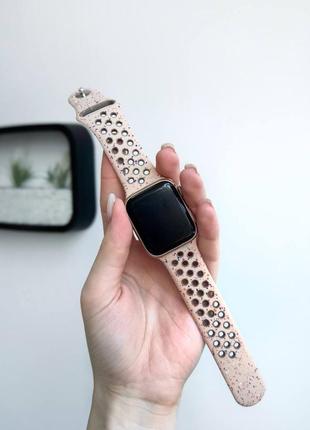 Силиконовый спортивный ремешок apple watch 38 40 41 42 44 45 49