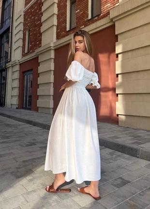 Сукня для ніжних та вишуканих жінок креп жатка