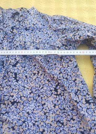 Рубашка хлопковая vero moda, в красивый цветочный принт. новая без бумажной бирки. размер: м. состав и замеры на фото.
код: 0485 фото