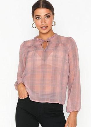 166.лаконичная нежная блузка свободного кроя известного датского бренда neo noir