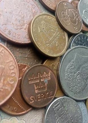 Гора монет мира зарубежье, царские, ссср 34 шт. одним лотом