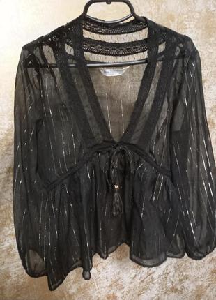 Прозрачная блуза zara