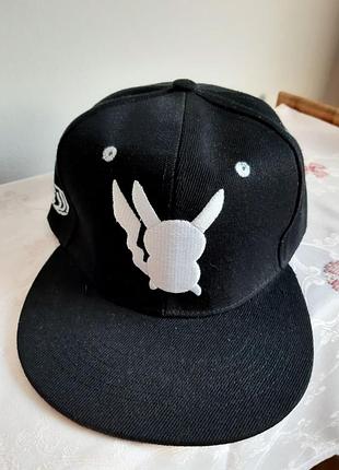 Кепка pokemon черная, пикачу