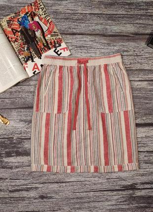 Льняная летняя юбка