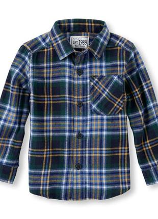 Тепленькая фланелевая рубашечка фирмы the children's place, р.18-24м.