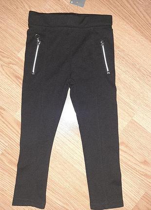 Черные лосины 5-6, 6-7роков,116 и 122см primark лосины