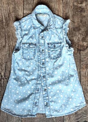 Рубашка джинсовая для девочки