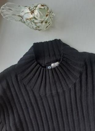 Черный джемпер водолазка гольф свитер с высоким воротом от h&m