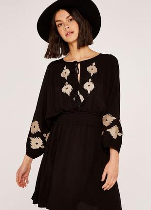 Сукня вишиванка платье віскоза apricot m/l(12)