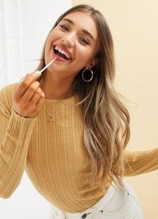 Облегающий джемпер водолазка цвета кемэл от asos design