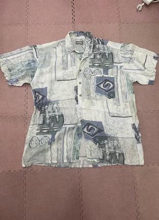 Фірмова шовкова сорочка розмір l