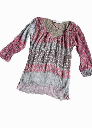 Fratelli silk boho blouse шовк