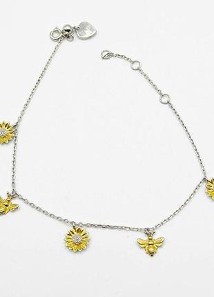 Серебряный браслет в стиле "gucci"