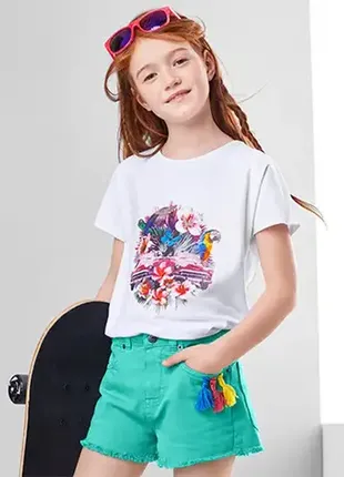 Шорты джинсовые на девочку рост 110-116 tchibo тсм