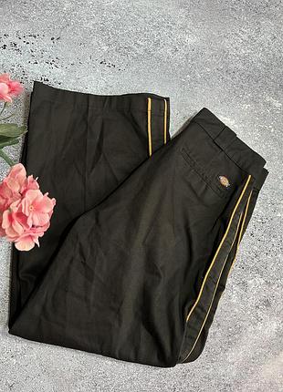 Чорні класичні широкі штани брюки на лампасах чоловічі dickies (оригінал)