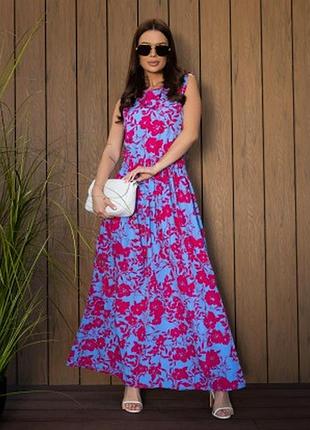 Платье, платье малиновый/голубой