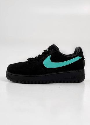 Nk117 кросівки в стилі nike air force 1 low tiffany & co3 фото