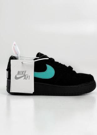 Nk117 кросівки в стилі nike air force 1 low tiffany & co4 фото