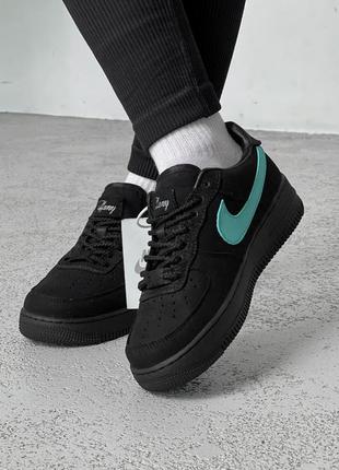 Nk117 кросівки в стилі nike air force 1 low tiffany & co8 фото