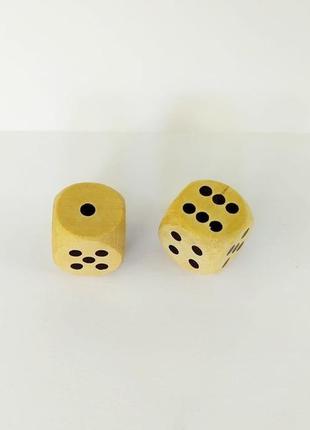 Игровые кубики игральные кости для настольных игр нарды покер 2 шт. 18мм деревянные, смотрите. описание