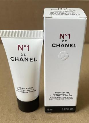 Chanel n1 de chanel red camelliaon revitalizing cream, восстанавливающий крем для лица 5ml