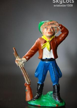 Ковбой гдр №039 деви крокет эмиль байер коричнево-кофейная резина !!