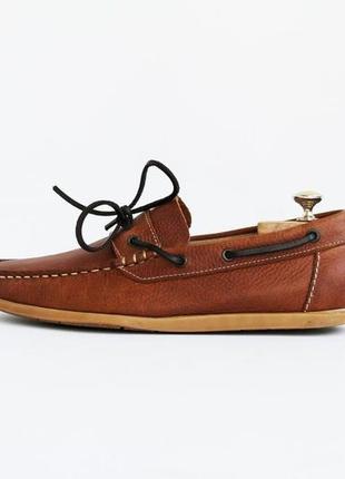 Дуже зручні шкіряні мокасини топсайдери river island розмір 42-43
