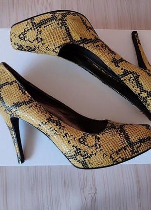 Туфлі. туфли. dorothy perkins. 26см по устілці. зміїний принт. анімалістичним принтом.