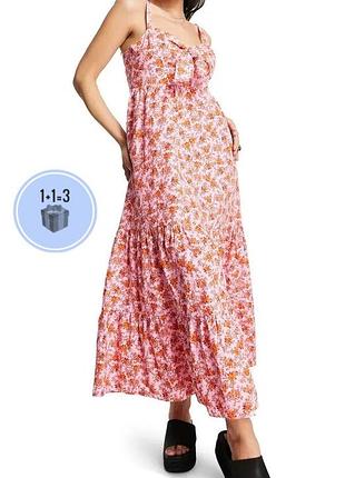 Хлопковое платье миди topshop