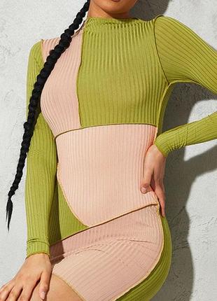 Стильное платье печворк