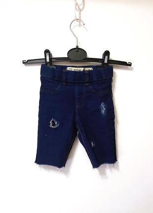 Denim co детские шорты джинсовые синие лето/деми на девочку 3-4 года