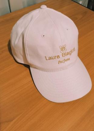 Нова біла котонова кепка/бейсболка laura biagiotti