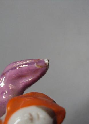 Фигура фарфор дулево танцоры с гармошкой перепляс гармонист и девушка 11,7 см под...