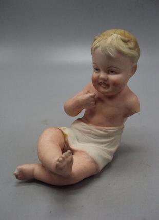 Фігура порцеляна статуетка городниця пупс дитина маленький хлопчик пупсик no14192