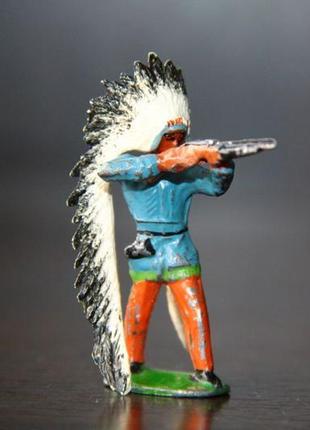 Вождь индеец с ружьем merten 40мм фрг  металл