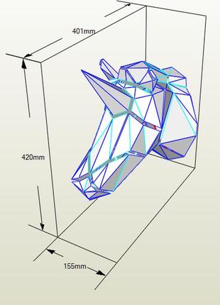 Paperkhan конструктор из картона единорог пазл papercraft полигональная  фигура развивающий набор подарок4 фото