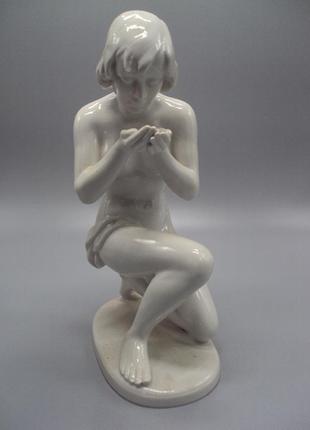 Фигура фарфор статуэтка валлендорф германия wallendorf обнаженная девушка умывается ню...
