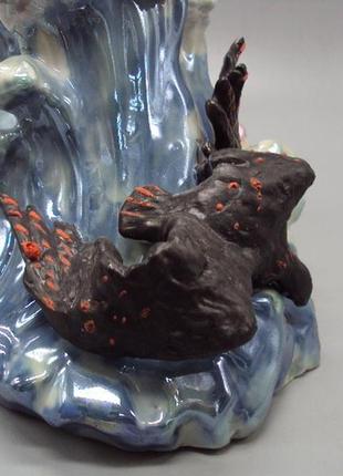 Фигура фарфор статуэтка киев царевна-лебедь и коршун сказка о царе салтане высота 29,5...