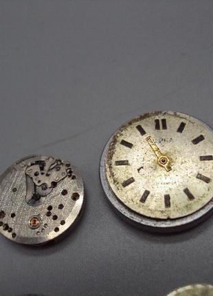 Механизмы и циферблаты женские наручные часы чайка круглые ссср не на ходу лот 6 шт №14664