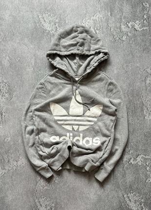 Adidas s big logo адідас жіноче худі кофта біг лого світшот з капюшоном балахон