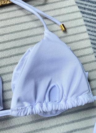 Женский раздельный купальник бикини с розами roses белый8 фото