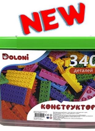 Конструктор "великий універсал" 340 деталей в боксі 35*27 см.