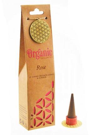Роза organic goodness ароматические конусы bm