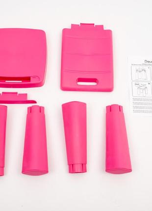Стілець-табурет долони розовый пластиковый стульчик детский, см. описание3 фото