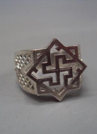 Чоловічий персень кільце печатка знак валькірія знерібна вага 6,53 г розмір 21 no15159