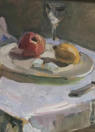 Г. глюк.»натюрморт з яблуками». закарпатська школа живопису. 1950- ті роки