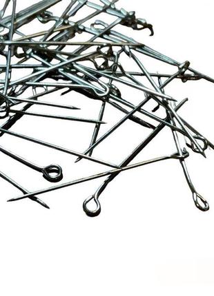 Булавки портновские цельнометаллические с ушком никелированные длина 3 см, 1000шт/уп украина (6747)