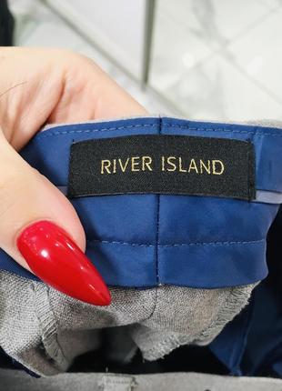 Серые костюмные брюки скинни river island 3410 фото