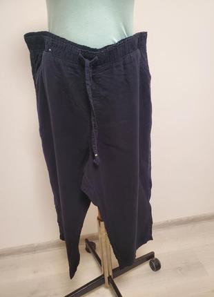 Шикарні брендові льняні штани бріджі