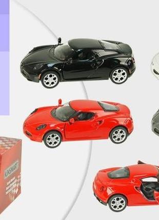 Метал модель alfa romeo 4c машина металлическая инерционная kinsmart 5366